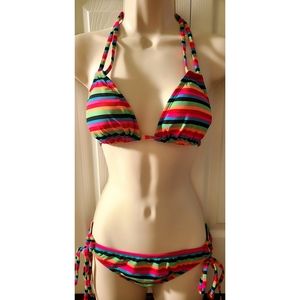 Medium Kandy Stripes Swimsuit in Great Condition!